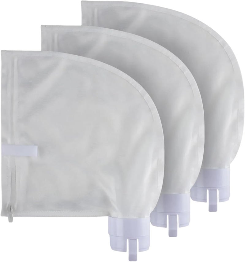 WONEWTH Pool Cleaner Bags with Zipper Replacement for Polaris 360, 380 Parts Pool Cleaner All Purpose Filter Bag (360-3 Packs) - Image 1